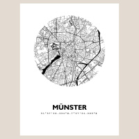 Münster Map Black & White