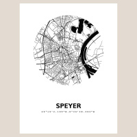 Speyer Stadtkarte Eckig & Rund