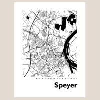 Speyer Stadtkarte Eckig & Rund