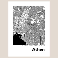 Athen Map Black & White