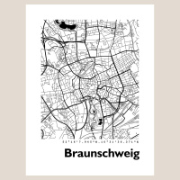Braunschweig Map Black & White