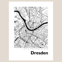Dresden Map Black & White