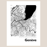 Genf Map Black & White