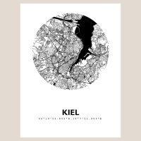 Kiel Stadtkarte Eckig & Rund