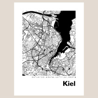Kiel Map Black & White