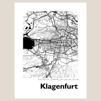Klagenfurt Map Black & White