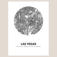 Las Vegas Map Black & White
