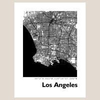 Los Angeles Map Black & White