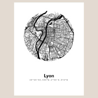 Lyon Map Black & White