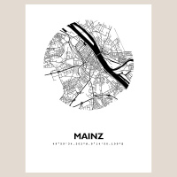 Mainz Stadtkarte Eckig & Rund