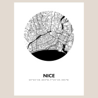 Nizza Map Black & White