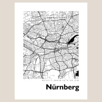 Nürnberg Stadtkarte Eckig & Rund
