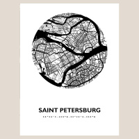 Sankt Petersburg Stadtkarte Eckig & Rund