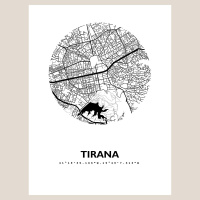 Tirana Stadtkarte Eckig & Rund