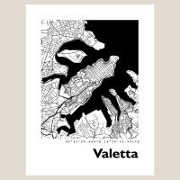 Valetta Stadtkarte Eckig & Rund