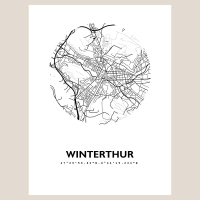 Winterthur Stadtkarte Eckig & Rund