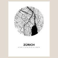 Zuerich Stadtkarte Eckig & Rund