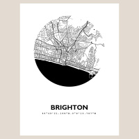 Brighton Map Black &amp; White