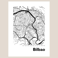 Bilbao Map Black & White