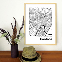 Cordoba Stadtkarte Eckig & Rund