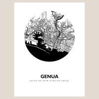Genua Map Black & White