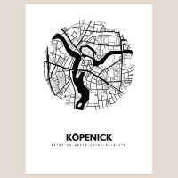 Köpenick Map Black & White