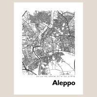 Aleppo Map Black & White