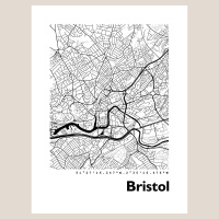 Bristol Map Black & White