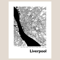Liverpool Map Black & White
