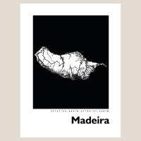 Madeira Map Black & White