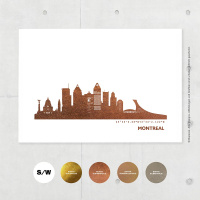 Montreal Skyline Kunstdruck