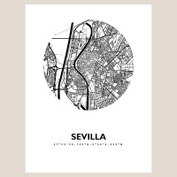 Sevilla Map Black & White