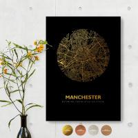 Manchester Black Map rund