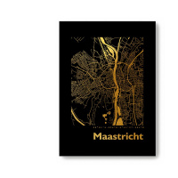 Maastricht Black Map eckig