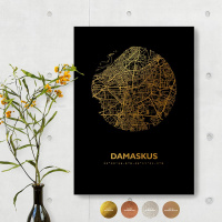 Damaskus Black Map rund