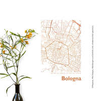Bologna Karte Eckig