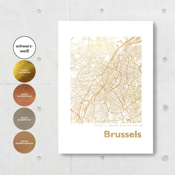 Brüssel Karte Eckig