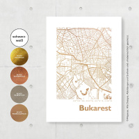 Bukarest Karte Eckig