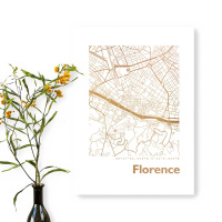 Florenz Karte Eckig