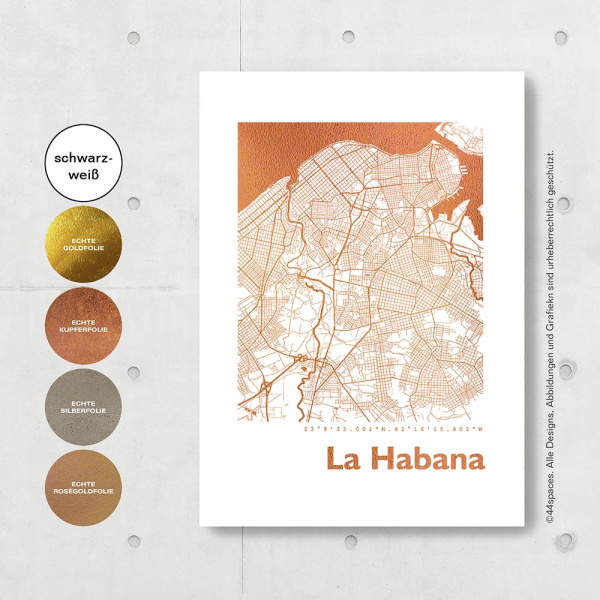 Havanna Karte Eckig