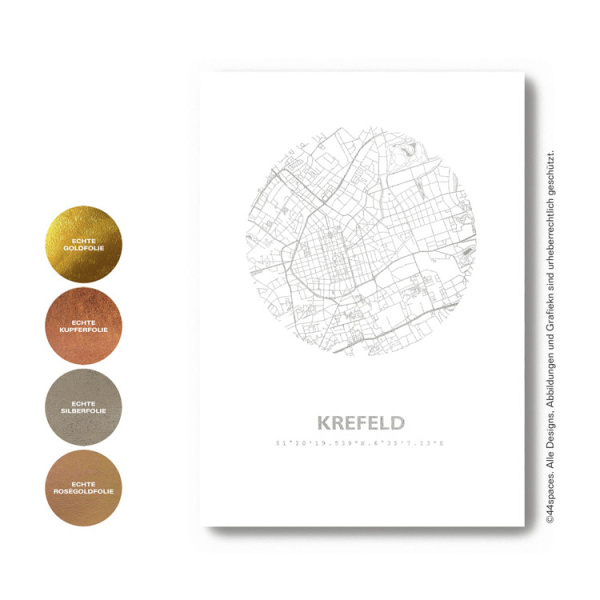 Krefeld Map circle