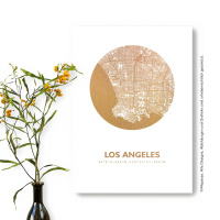 Los Angeles Karte Rund