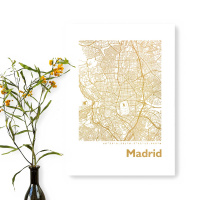Madrid Karte Eckig