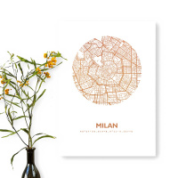Mailand Karte Rund