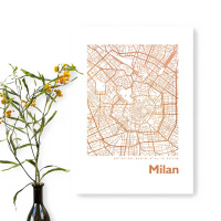 Mailand Karte Eckig