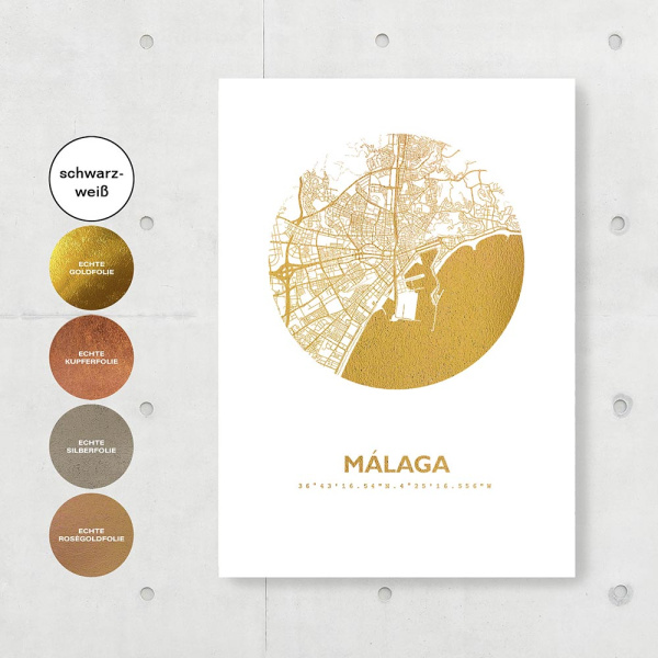 Malaga Map circle