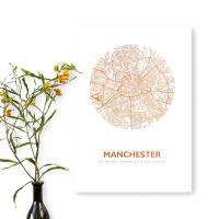 Manchester Karte Rund