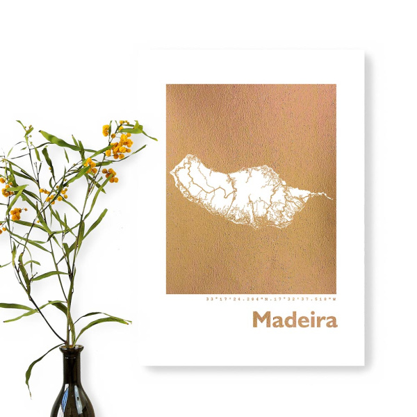 Madeira Karte Eckig