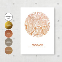Moskau Map circle