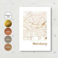 Nürnberg Karte Eckig